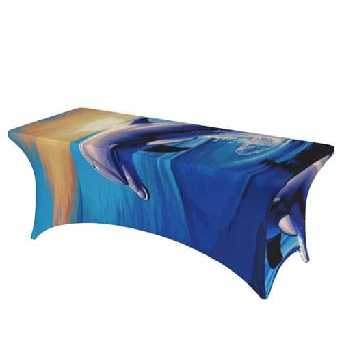 Nappe dauphin extensible ajustée nappe de table 1.8m banquet - 2