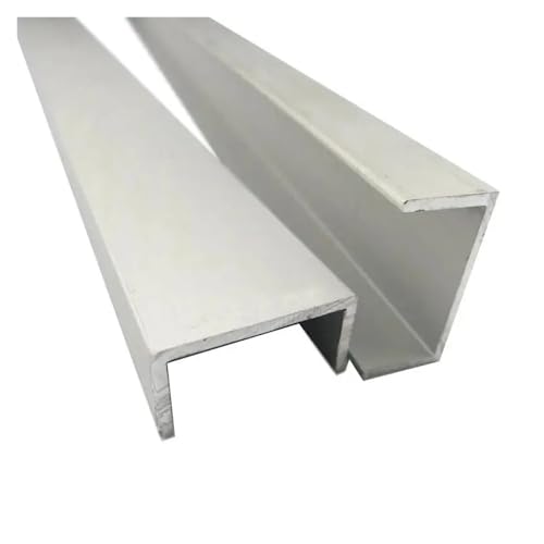 Profilé rainuré en aluminium fente de carte guidage et rail de support en U pour plaque de verre
