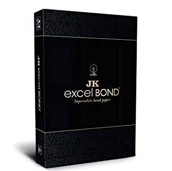 JK Excel Bond 100 GSM A4 Size (29 x 21 cm) 1 Ream (500 Sheets) | Photocopy and Printing Sheets for Office and Home Multipurpose Sheets Best for Inkjet & Laserjet Printers Super Quality