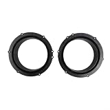 2 Stück 15,2 cm Auto-Lautsprecher-Abstandshalter-Adapter für Passats-Vordertür, schwarze Kunststoff-Montagehalterung für Aftermarket-Stereo-Upgrade-Audio-Teile