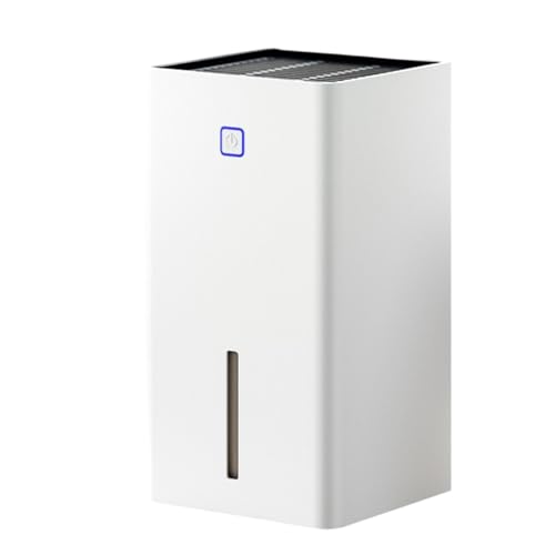 Deshumidificador de 300 ml/D - Condensación silenciosa semiconductora con tanque de agua de 1,1 L, indicador de agua completo, operación con una tecla para el hogar y el baño