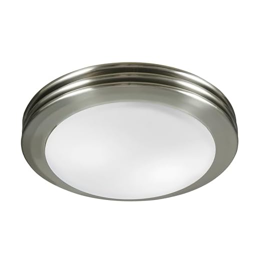 Hunter 90053z Saturn Decorative Bathroom Ventilation Exhaust Fan and Light, 80 CFM, Brushed Nickel