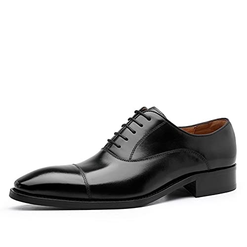 Zapatos Oxford de vestir con puntera bruñida y tacón bajo de alta resistencia