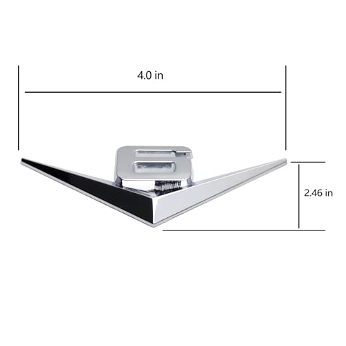 Image of iJDMTOY Vintage Style 3D Chrome Alloy Metal V6 Emblem Compatible with Grille Hood Trunk Fender Side Door, etc
