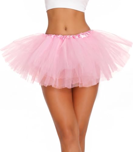 Tutus for Women Adult Tutu Tulle Skirts Costumes for Women 5 Layered Womens Tutu Skirts for Girls Teens Halloween