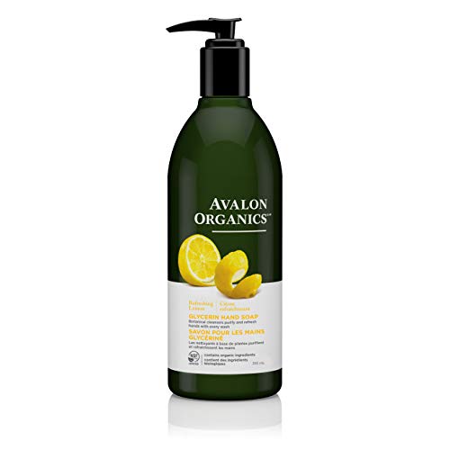 Avalon Organics Glycerin Hand Soap, Lemon, 12 Ounce (Pack of 3)