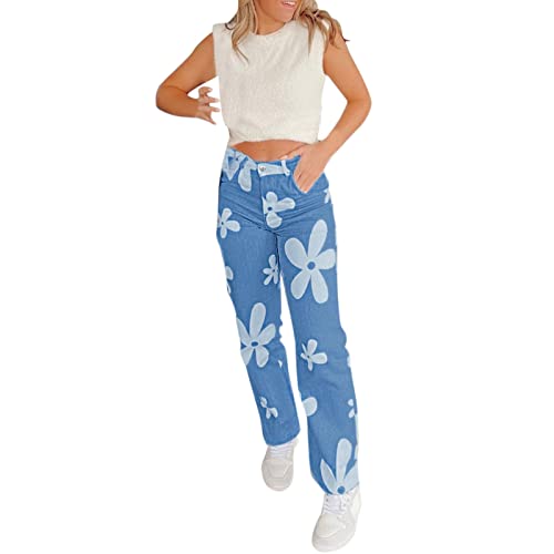 Pantalon de ski camouflage pour femme taille haute et coupe large confortable