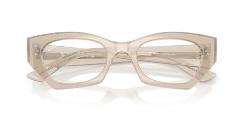 Ray-Ban RX7330 Zena Prescription Eyewear Frames, Shiny Cloudy Warm White/Demo Lens, 49 mm - image 5