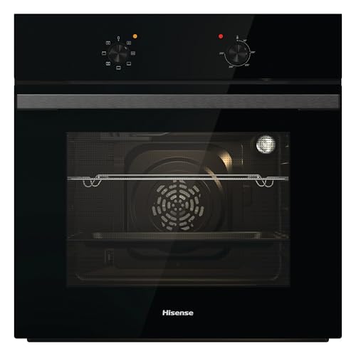 Hisense BI62020ABGUK - Built-in 60L Electric Single Oven - Black - 530x595x595 mm (DxWxH) - A Rated Extra Large