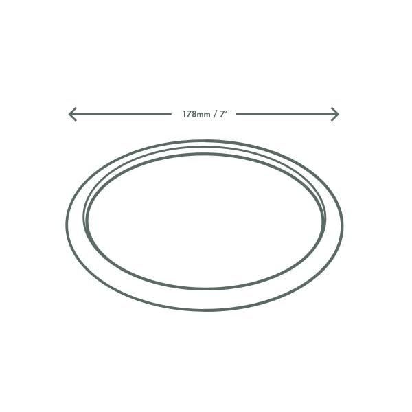 Assiettes Jetables écologiques Assiettes Canne à Sucre Compostables HAAGO - Lot De 100, 26cm, Micro-ondes Et Four Assiettes Bagasse Micro-ondes