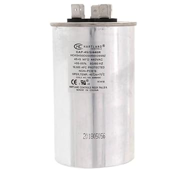 The Hvac Genius 45 5 Uf Mfd 370 440 Volt Dual Run Round Capacitor 45 5 440r For Hvac Air Conditioners Pool Pumps And Furnaces Amazon Com Industrial Scientific