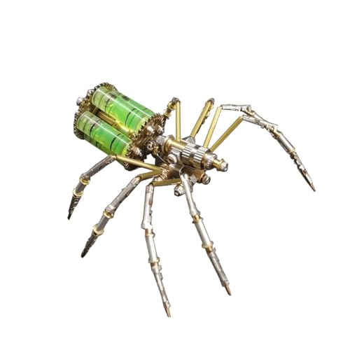 Modelo de metal de araña mecánica en rompecabezas 3D de diseño