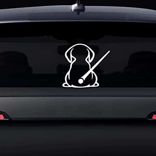 Cute Dog Rear Wiper Sticker, Nouiroy Funny Puppy Waving Tail Decal Reflective Stickers Car Rear Window Docoration 3D Art Decal Back Windshield Vinyl Sticker For Suv Rear Vehicle Wiper, White #TOP3