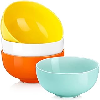 LOVECASA Soup Bowls with Handles 400ml 13 oz, Ceramic French Onion Soup Bowl crocks Oven & Microwave Dishwasher Safe, Porcelain Stackable Handled Bowls Set of 6