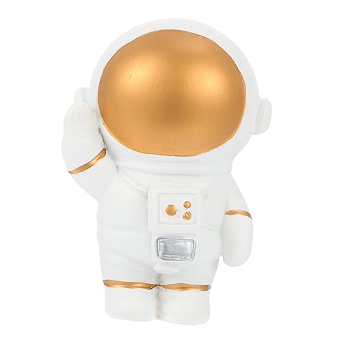 Figurine d'astronaute déco pour bibliothèque et bureau moderne en résine