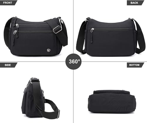 Image of Pealwel Casual Crossbody Bag with Anti Theft Pocket - Women Lightweight Water-Resistant Purse Bag