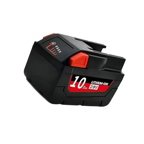 28V 10000mAh Replace The Tool Battery, Compatible With MILWAUKEE. M28 V28 M28BX M28B 48-59-2819 0730-20 Power Tool 48-11-2830 W Battery Accessories(10000mAh)