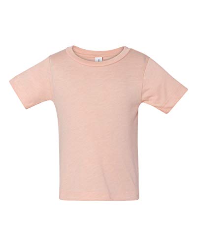 Bella + Canvas Infant Triblend Short Sleeve T-Shirt 12-18MOS PEACH TRIBLEND