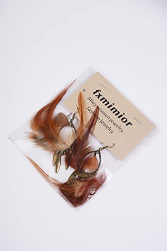 Fxmimior 2555 Fashion Women Vintage Bohe Feather Earrings thumb #5