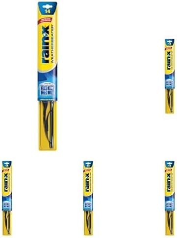 Image of Rain-X RX30214 WeatherBeater Wiper Blades, 14 inch Windshield Wipers (Pack of 1), Automotive Replacement Windshield Wiper Blades That Meet Or Exceed OEM Quality And Durability Standards (Pack of 5)