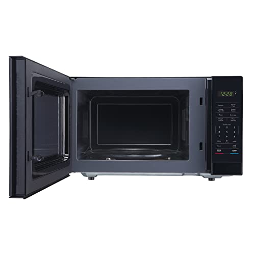 Magic Chef Compact Countertop Microwave Oven, 1000 Watts, Black, 1.1 Cu. Ft. - Digital Kitchen Appliance with One-Touch Cooking, Child Lock, Timer, Reheat, Defrost and 10 Power Levels - Image 4