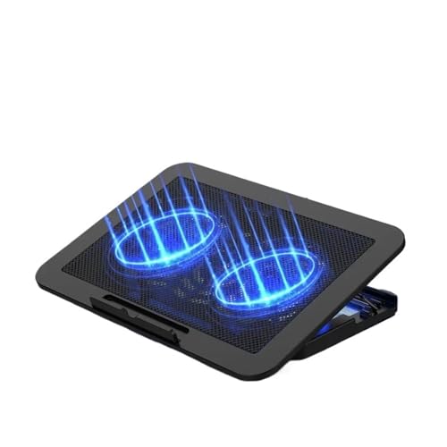 Coussin de refroidissement double ventilateur pour PC portable avec angle réglable