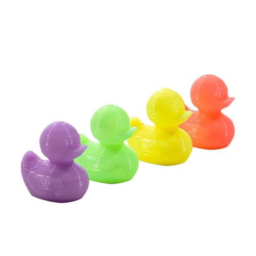 Tsophreniq Figurine de Canard imprimée en 3D, pièce décorative pour Terrarium, Affichage de, Couleurs Assorties, Artisanat, Canard Miniature avec Accessoires pour