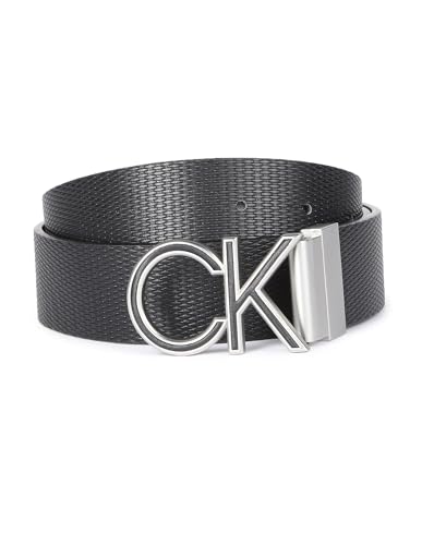 Ceinture Calvin Klein homme cuir noir réversible ajustable W85