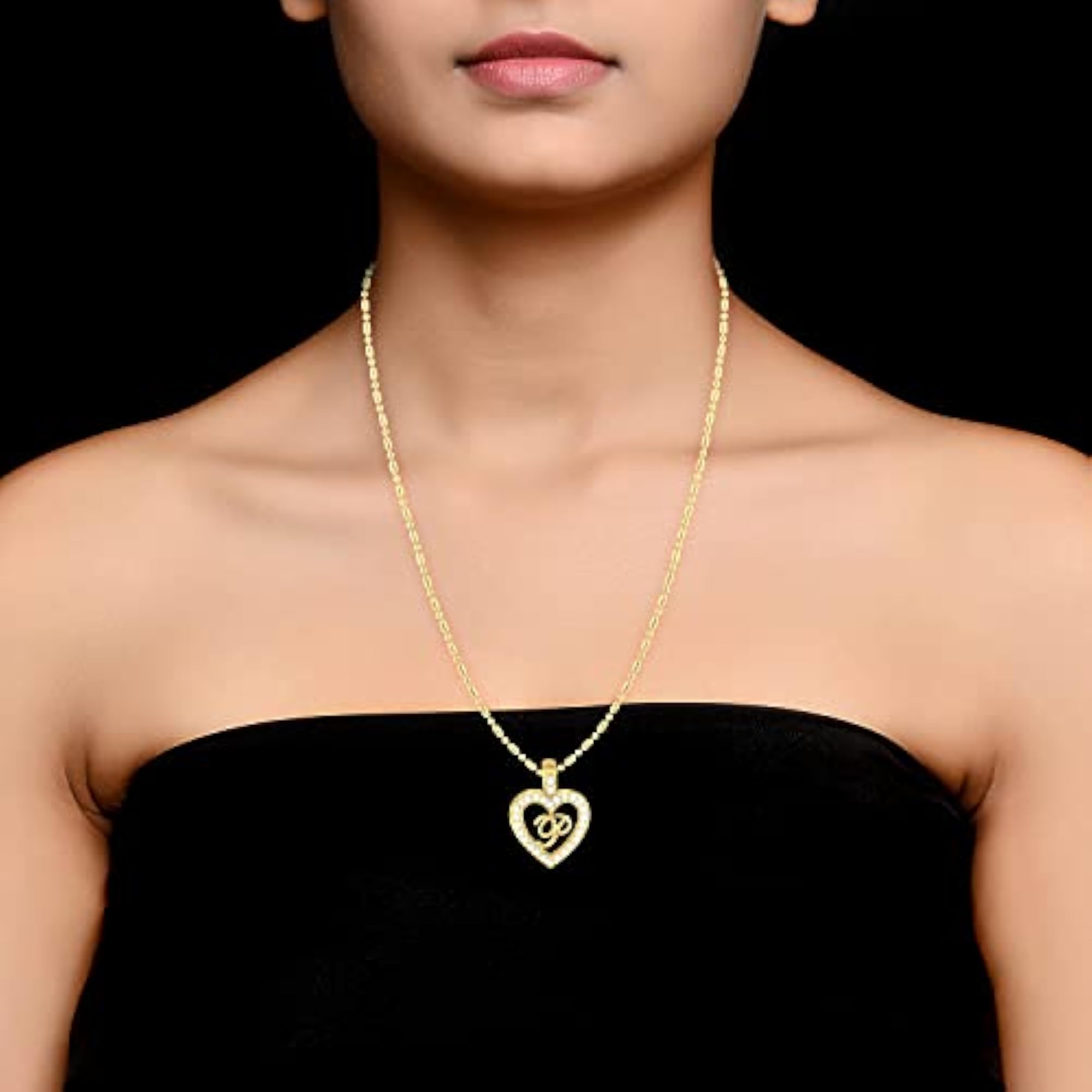 Women's 'P' Alphabet Pendant Necklace, Initial Gift