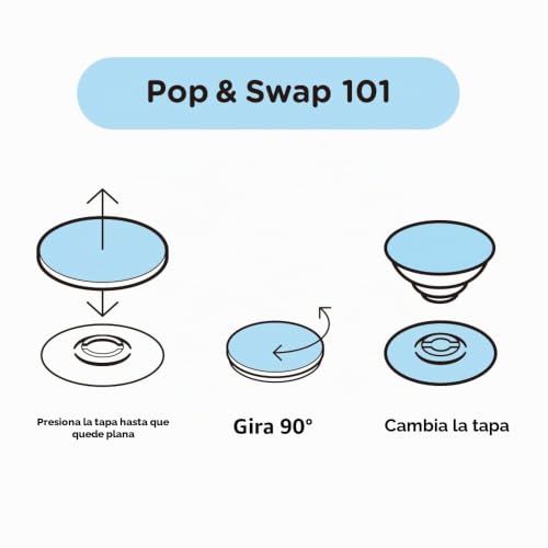 PopGrip PopSockets Glitter Star Fire soporte intercambiable para móviles y tablets con brillo 6