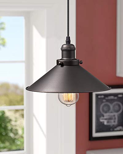 Zeyu Pendant Lighting 2 Pack, Industrial Hanging Lights For Kitchen, Oil Rubbed Bronze Finish With Metal Shade, 102-A2 Orb #TOP3
