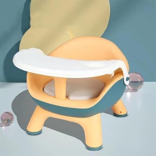 GEBYUI子供用多機能ダイニングチェア、、家庭用ベンチ、クッション付き背もたれ、折りたたみ式、トレイ付き、組み立て簡単、軽量、分解・持ち運び簡単、PU/PVCクッション、赤ちゃんが食べたり遊んだりするのに適しています
