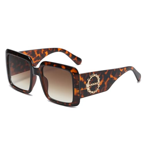 Grandes lunettes de soleil rétro aux finitions soignées pour homme et femme