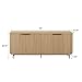 Walker Edison Reema Fluted 4-Door Kitchen Sideboard Buffet Console, 69 Inch, Coastal Oak