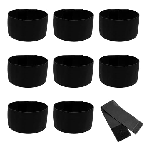 CATELL 8 Stück Trauerflor Armbinde Schwarz Armband Elastisches Trauerbinde Trauerarmbinde Trauerflor Trauerbinden Trauerbinde Trauer Armbinde Trauerband für Beerdigung Trauer Sport Fußballmannschaft