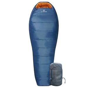 3-4 Seasons Shingle Sleeping Bag 15℉ with Inner Pocket for Adult,Perfect for Backpacking,Traveling and Hiking,Including Free Compression Stuff Sack.