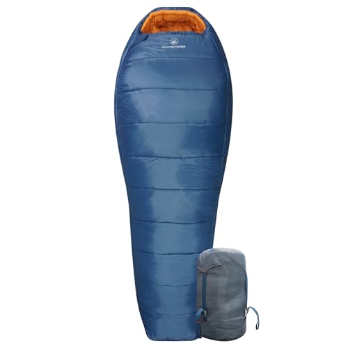 3-4 Seasons Shingle Sleeping Bag 15℉ with Inner Pocket for Adult,Perfect for Backpacking,Traveling and Hiking,Including Free Compression Stuff Sack.