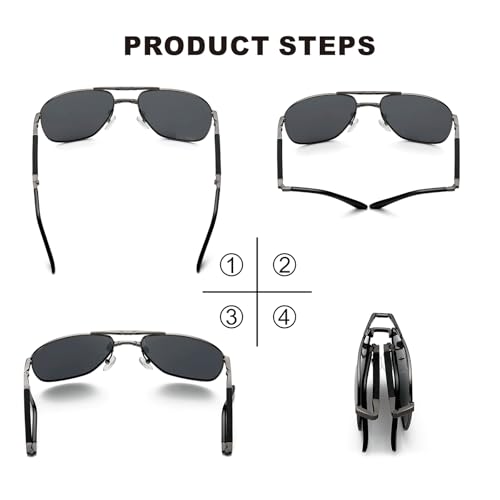 Classic Polarized Folding Compact Pocket Sunglasses With Care2