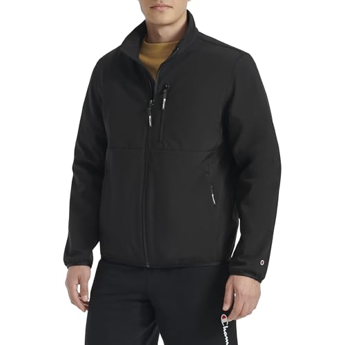 Champion Men's Lightweight Active Soft Shell Jacket with Stand Collar3