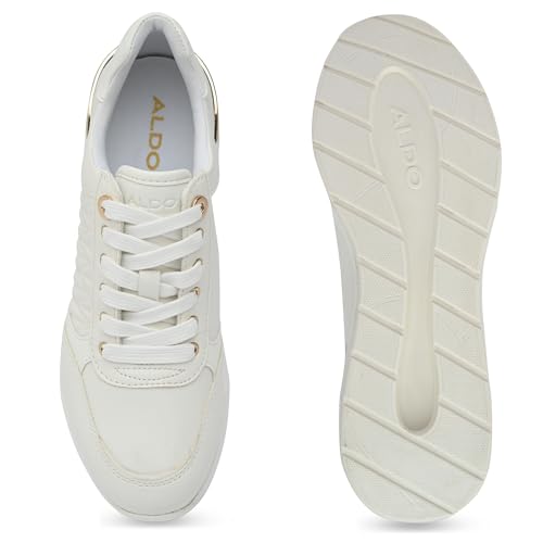 Image of Aldo GRADSKIYA-IN100 Ladies White Wedge Sneakers