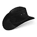 Produktbild Black Forest Fox® Melbourne Western Cowboy Leder Wickel Hut Flex-Hat in (Black, M)