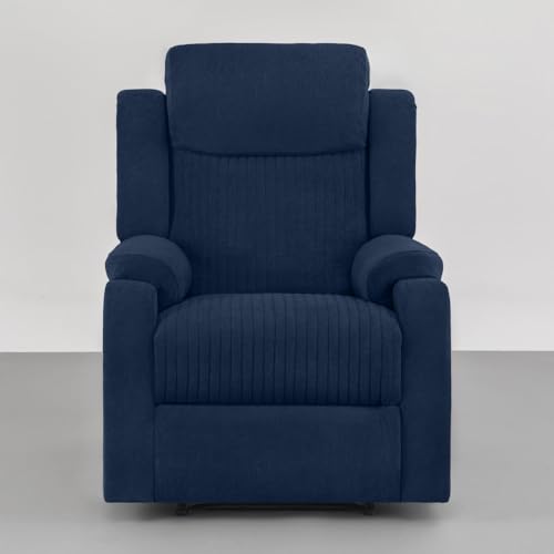 Image of Sleepyhead RX6 Designed by Duroflex - Single Seater Fabric Recliner (Berry Blue) |3 Modes of Comfort |High Back Rest for Extra Neck & Lumbar Support |Premium Pocket Springs for Plush Feeling
