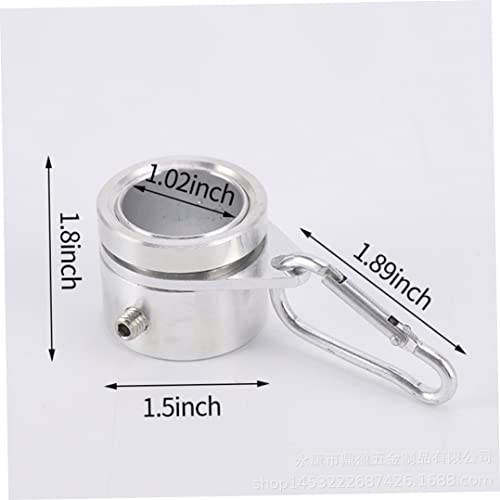Muzrunq Flags-MOLE Ringen Anti-Tangling-Fahnenmast Ringe 360 ° Drehflagge Ring Aluminiumlegierung Spinnfahne-Pol-Pol-Pole mit Carabiner für 0,75-1,02 im Durchmesserpol 1-Paar – Bild 4