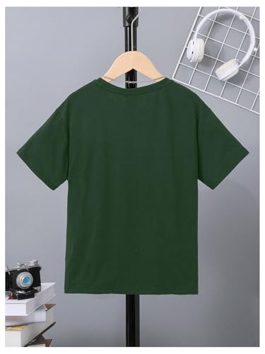 Image of SOLY HUX Boy's Graphic Tees Palm Tree Print Short Sleeve Crew Neck Summer Trendy T-Shirts Clothes for Teen Boys