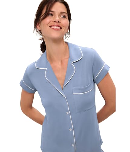 Image of Eberjey Gisele Short Sleeve and Cropped Pant PJ Set