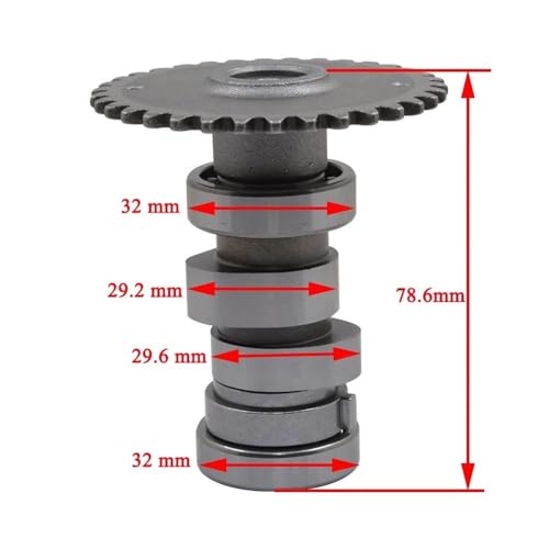 Árbol de levas para motocicleta WH125T-6 que soluciona la pérdida de potencia 4