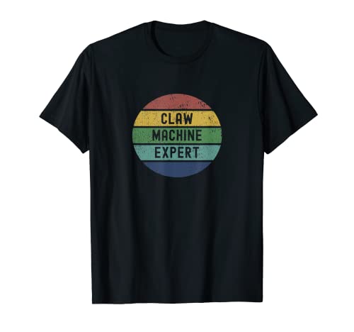 Claw Machine Expert - Cool Distressed Sunset Novelty Graphic T-Shirt