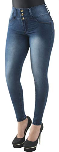Fiorella Shapewear Butt Lifter Women Jeans High Rise Waist Push Up Levanta Cola Pantalones Colombianos 504DB2