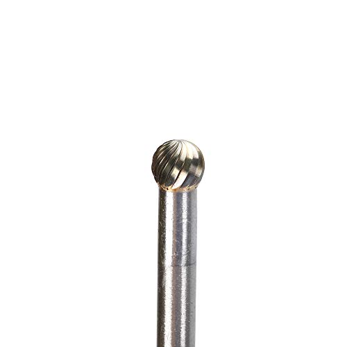 Set de 5 fresas de carburo sólido de acero tungsteno 1/4" miniatura 7