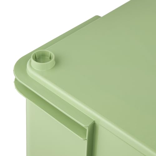 keeeper Transportbox mit Tragegriffen, Euro-Box XXL, 52 x 43 x 28 cm, Bruno Eco Line, Grün (Eco Grass Green)
